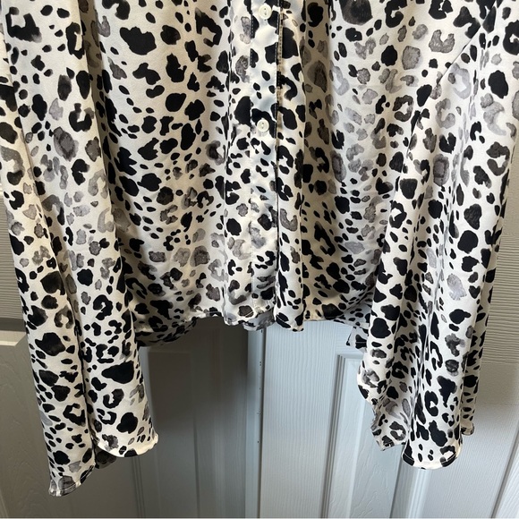 Lane Bryant Sleeveless Leopard Print Dress Asymmetrical Hem No Belt Size 18/20 - Picture 13 of 13